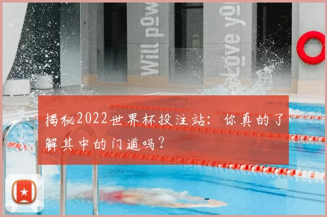 揭秘2022世界杯投注站：你真的了解其中的门道吗？